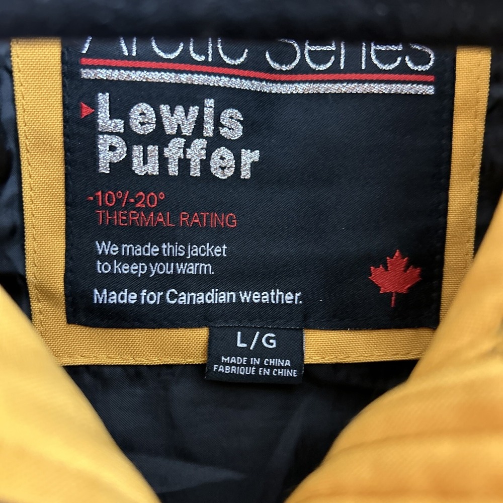 Storm Mountain Artic Series Lewis Puffer Winter Jacket Women Large Yellow - Picture 3 of 14